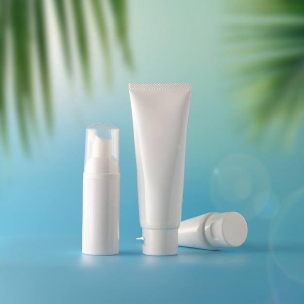 Set van cosmetische zonnebrandcrème