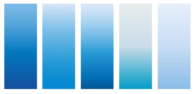 Set van gradiënten heldere gladde pastel gradiënt kleuren ontwerpen voor apparaten computers en moderne