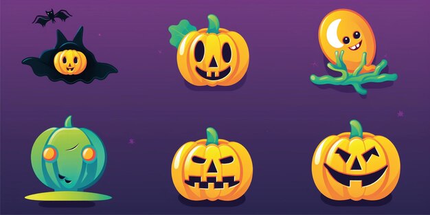 Set van Halloween illustratie