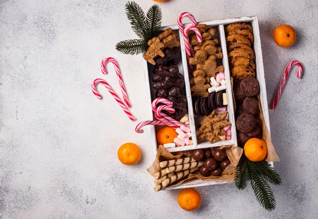 Set of various Christmas cookies