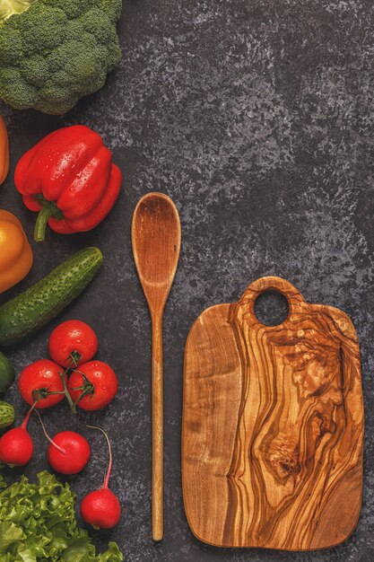 Set of vegetables for cooking