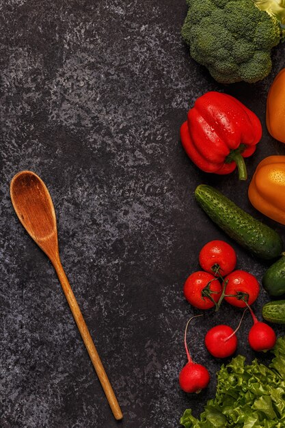 Set of vegetables for cooking