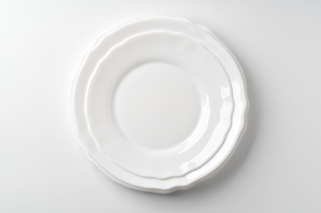 Set witte borden op een witte achtergrond