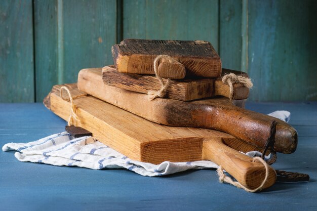 Set of wooden chopping boards