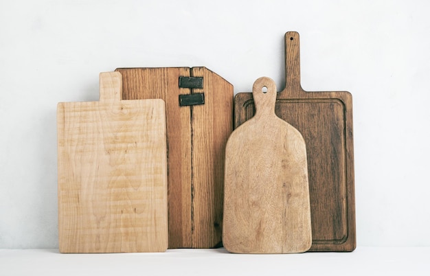 Set of wooden cutting boards