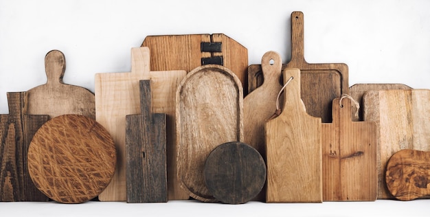 Set of wooden cutting boards