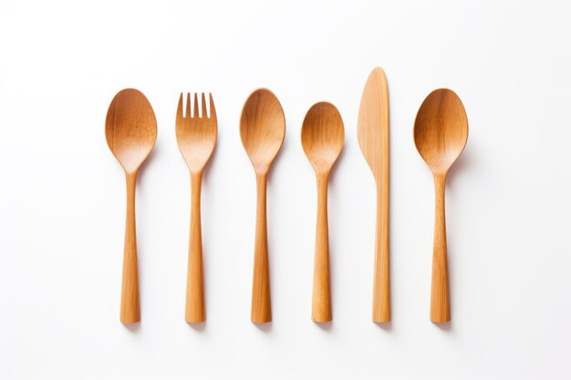 A Set Of Wooden Utensils