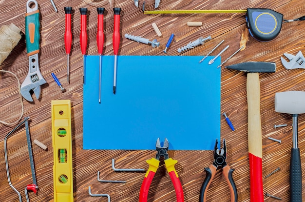 a set of working tools for doing household chores