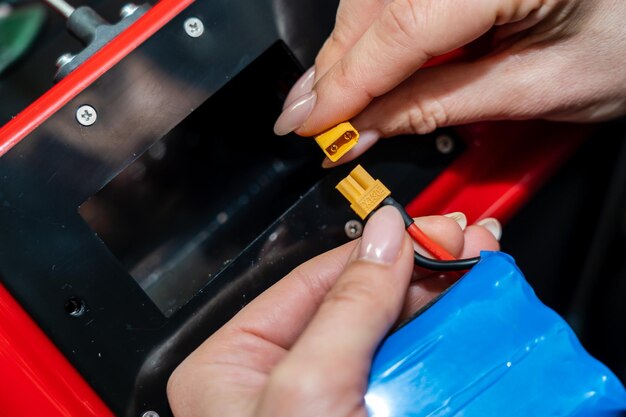 Setting up a carp boat for bait for fishing