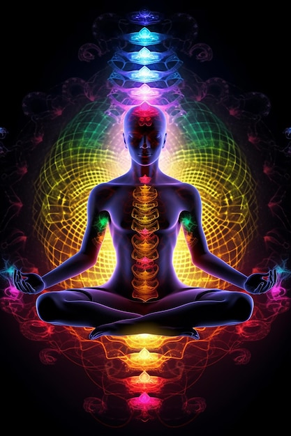 The seven chakras of yoga meditation Kundalini Energy