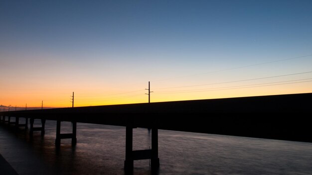 The Seven Mile Bridge is a famous bridge in the Florida Keys.