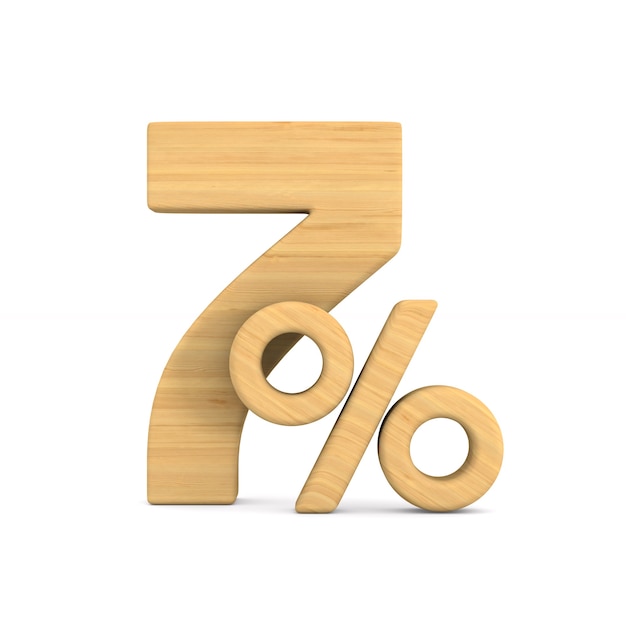 흰색에 7 %