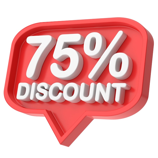 Seventy five percent discount 75 discount 75 sale