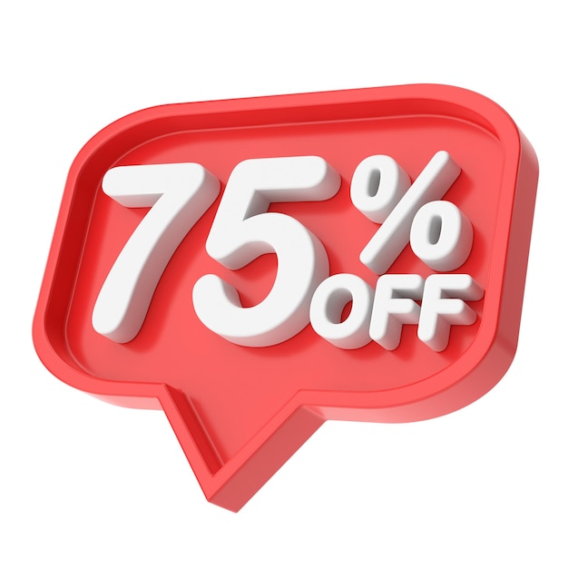 Seventy five percent off 75 off 75 sale