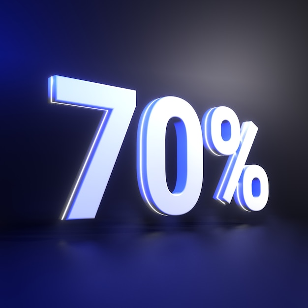 70 % 숫자 렌더링