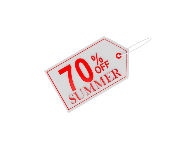 seventy percent summer discount price tag