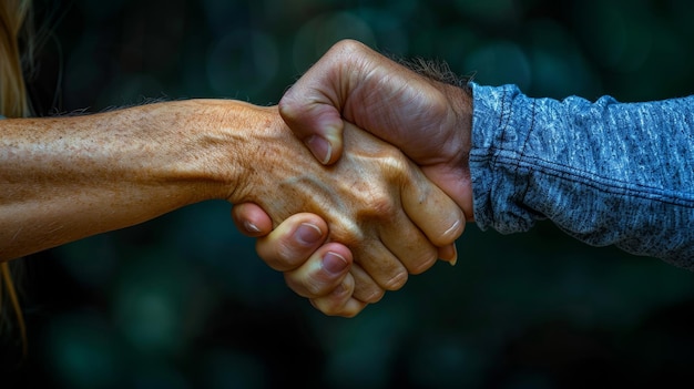 Several young men and women fist bump each other