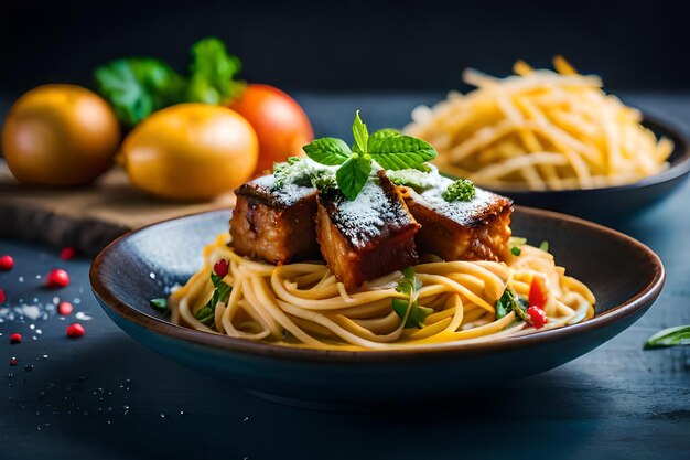 L'arte dei sapori: esplorare il cibo da ogni angolo l'ai ha generato la migliore foto