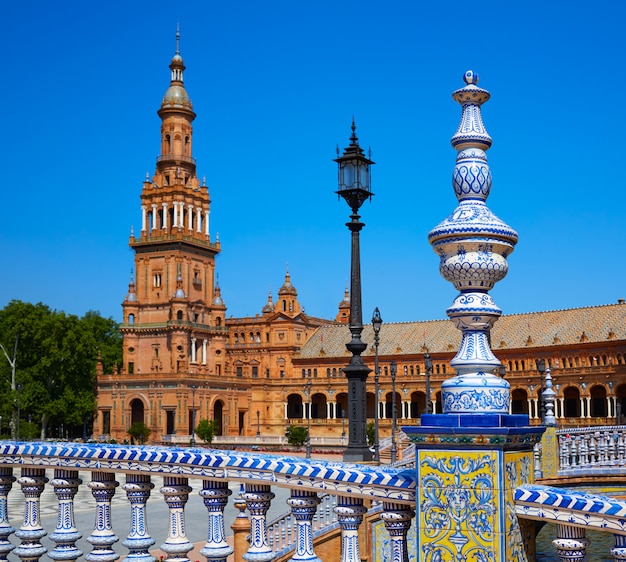 Sevilla Plaza de Espana Andalusië Spanje