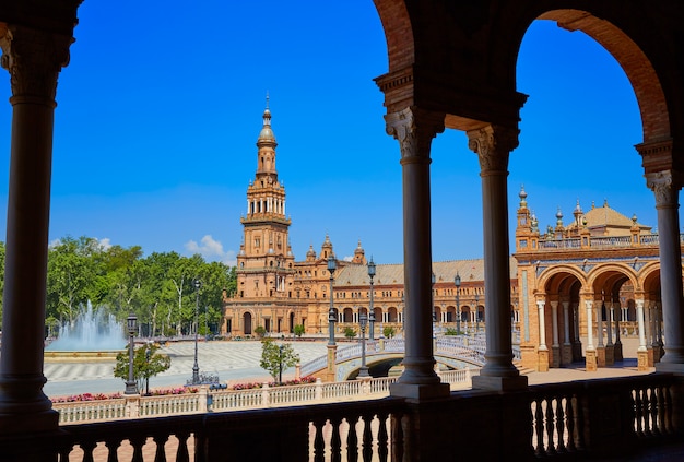 Sevilla Plaza de Espana Andalusië Spanje