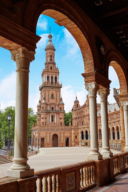 Seville Sevilla Plaza de Espana Andalusia Spain