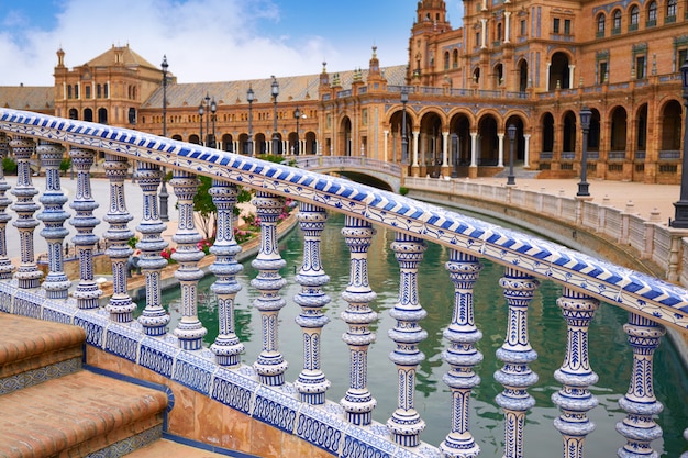 Foto siviglia siviglia plaza espana andalusia spagna