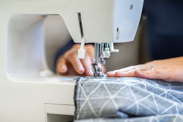 Sew dressed on a sewing machine