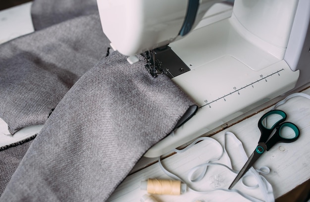 Sewing machine accessories and fabric cozy creative sewing process at home