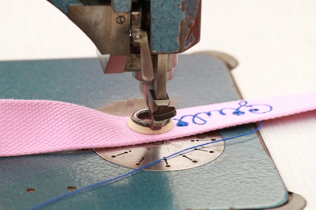 sewing machine that embroidered written