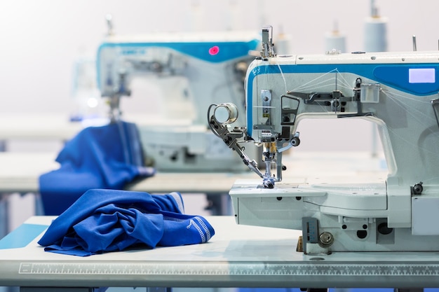 Sewing machines, nobody, cloth industry