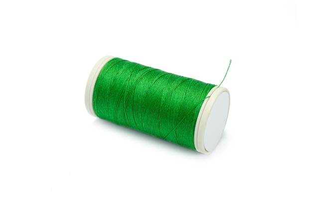 Sewing thread isolated on white background