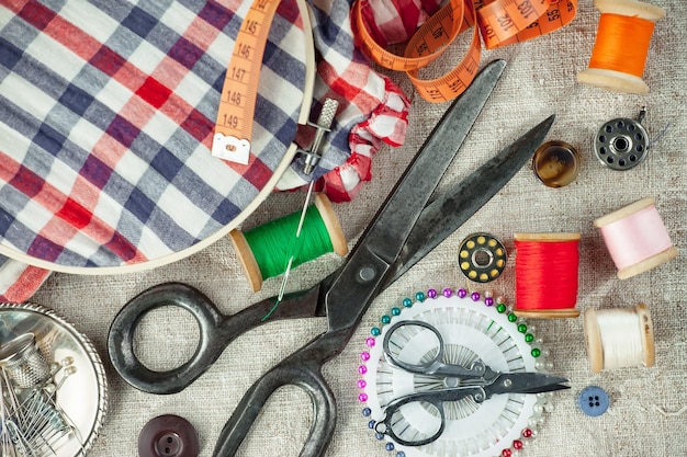 Photo sewing threads and needles