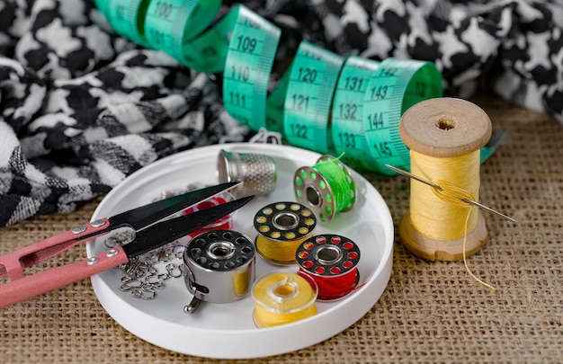 Photo sewing threads and needles