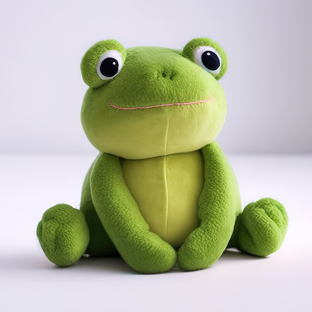 Sewn frog soft toy