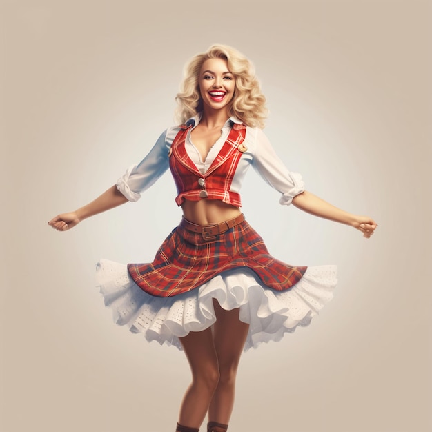 Sexy blonde german pinup girl