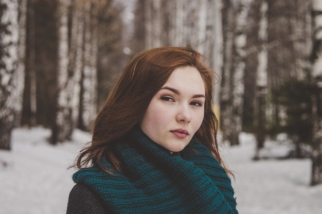 Sexy and fashionable woman, close up portrait