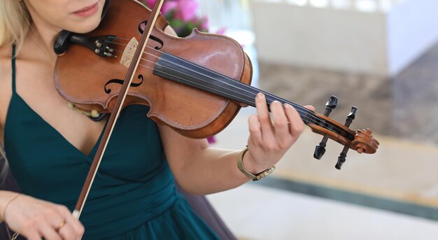 sexy girl playing the violin