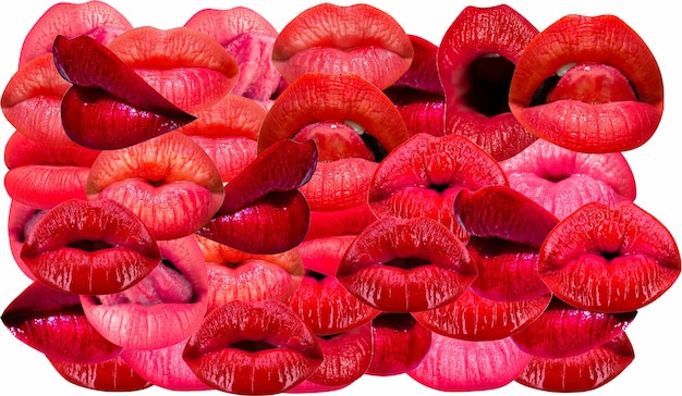 Sexy lips Lips female mouth texture pattern Red lip