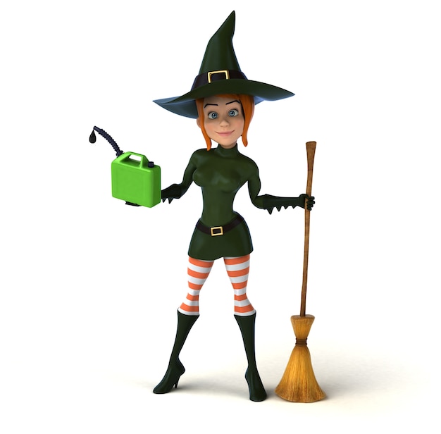 Sexy witch - 3D character