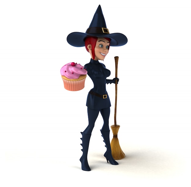 Photo sexy witch - 3d character