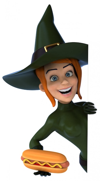 Sexy witch - 3D character