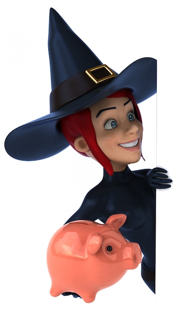 Sexy witch - 3D character