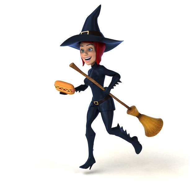 Sexy witch - 3D Illustration