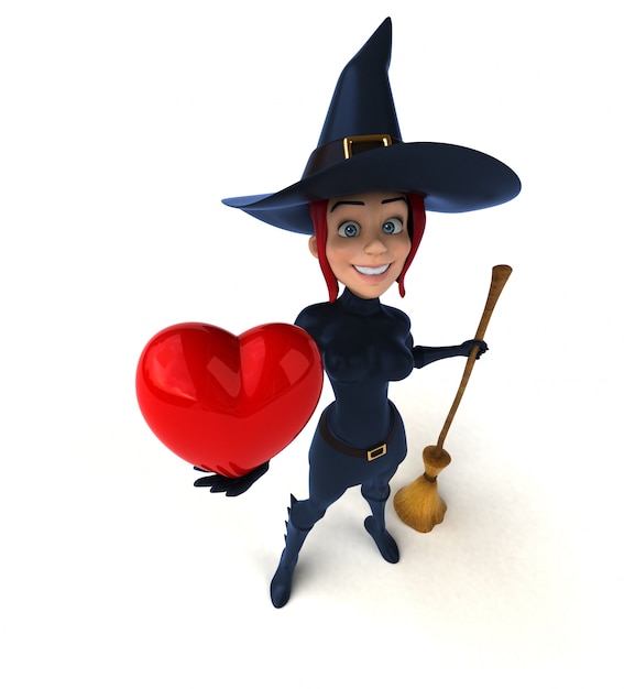 Sexy witch - 3D Illustration