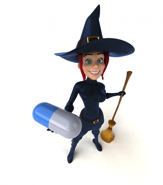 Sexy witch - 3D Illustration