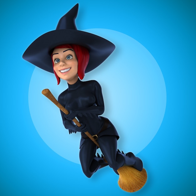 Sexy witch - 3D Illustration