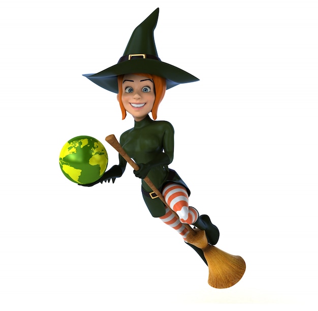 Sexy witch - 3D Illustration