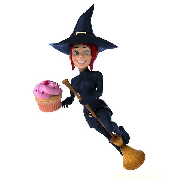 Sexy witch - 3D Illustration