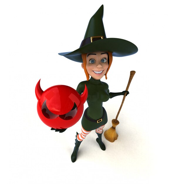 Sexy witch - 3D Illustration