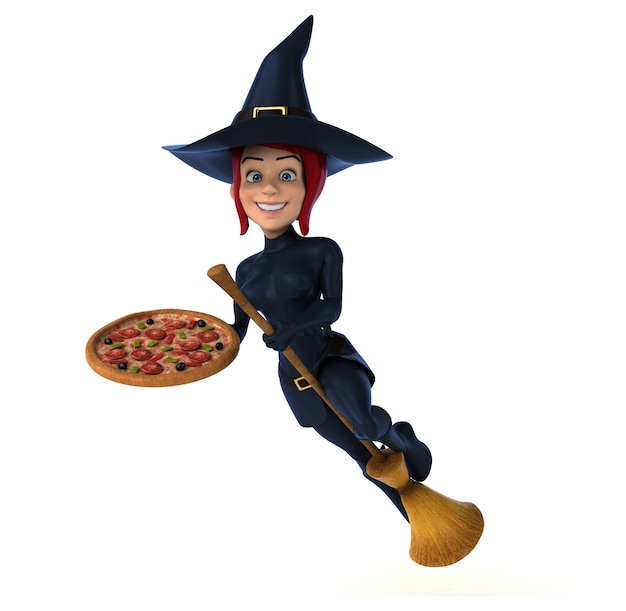 Sexy witch - 3D Illustration